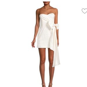 French Connection Whisper Strapless Bow dress